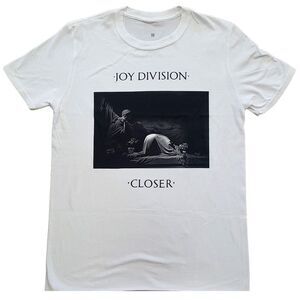 Joy Division Unisex Adult Classic Closer T-Shirt / White